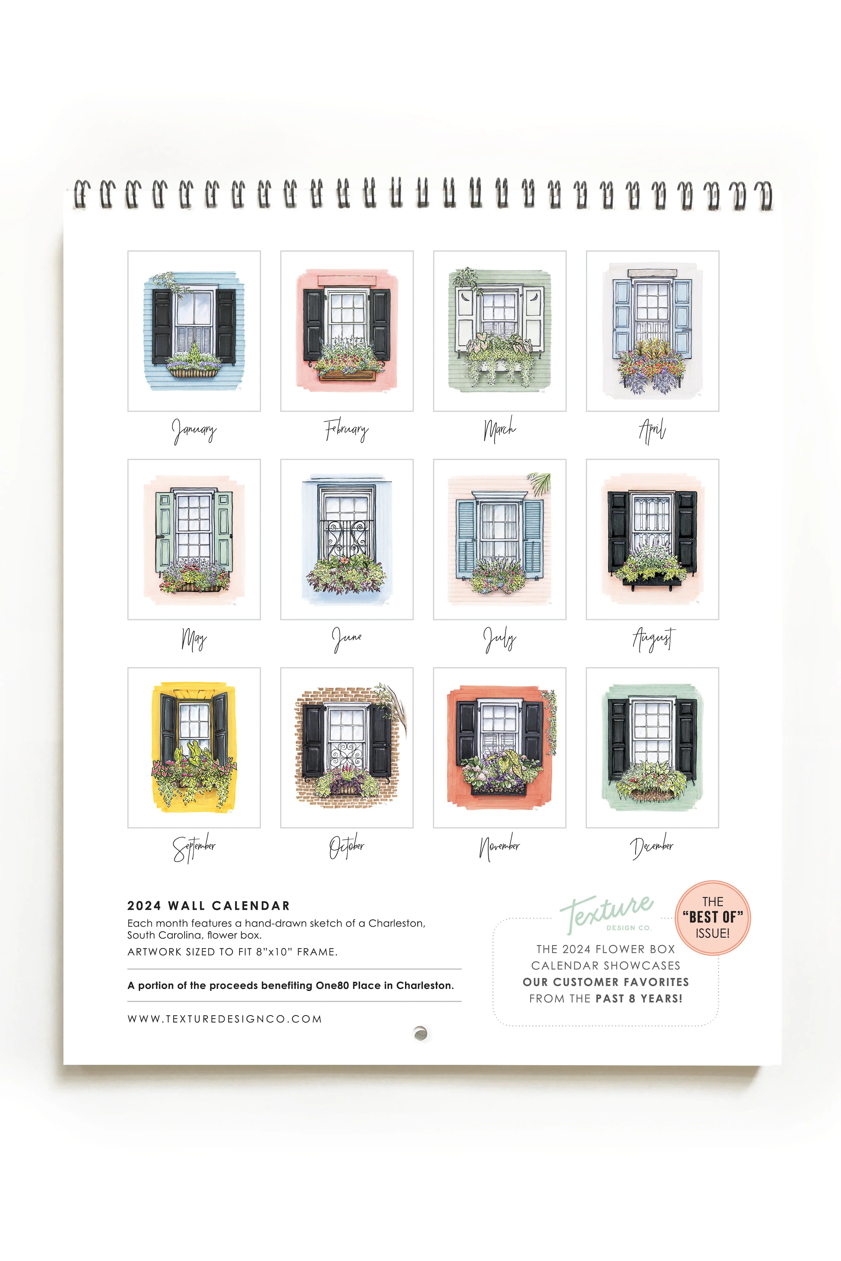 2025 Charleston Flower Box Calendar