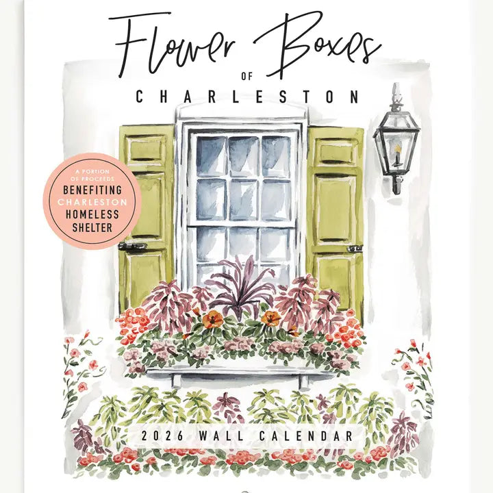 Flower Boxes of Charleston Wall Calendar 2026