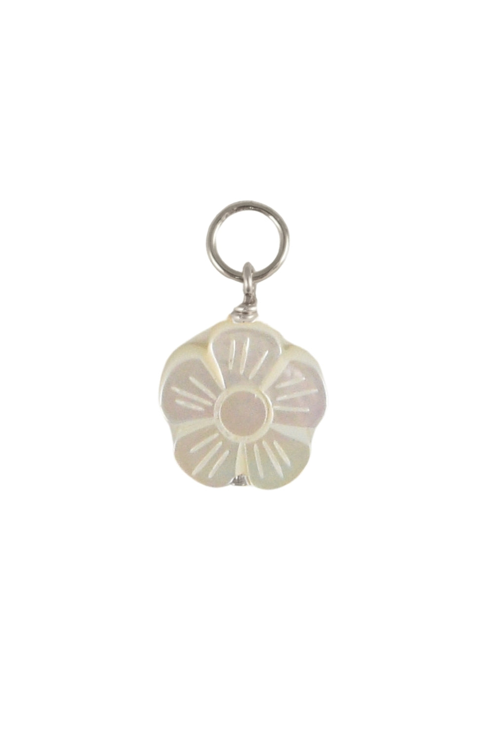 Mother of Pearl Flower Charm