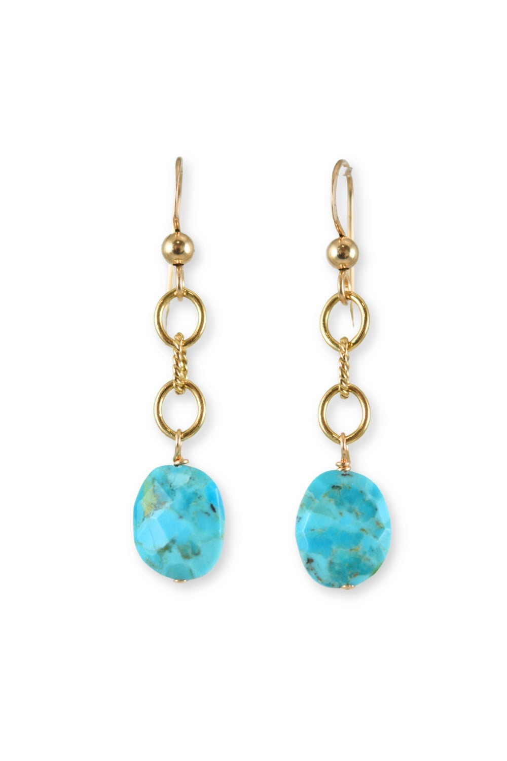 Gemma Earrings in Turquoise