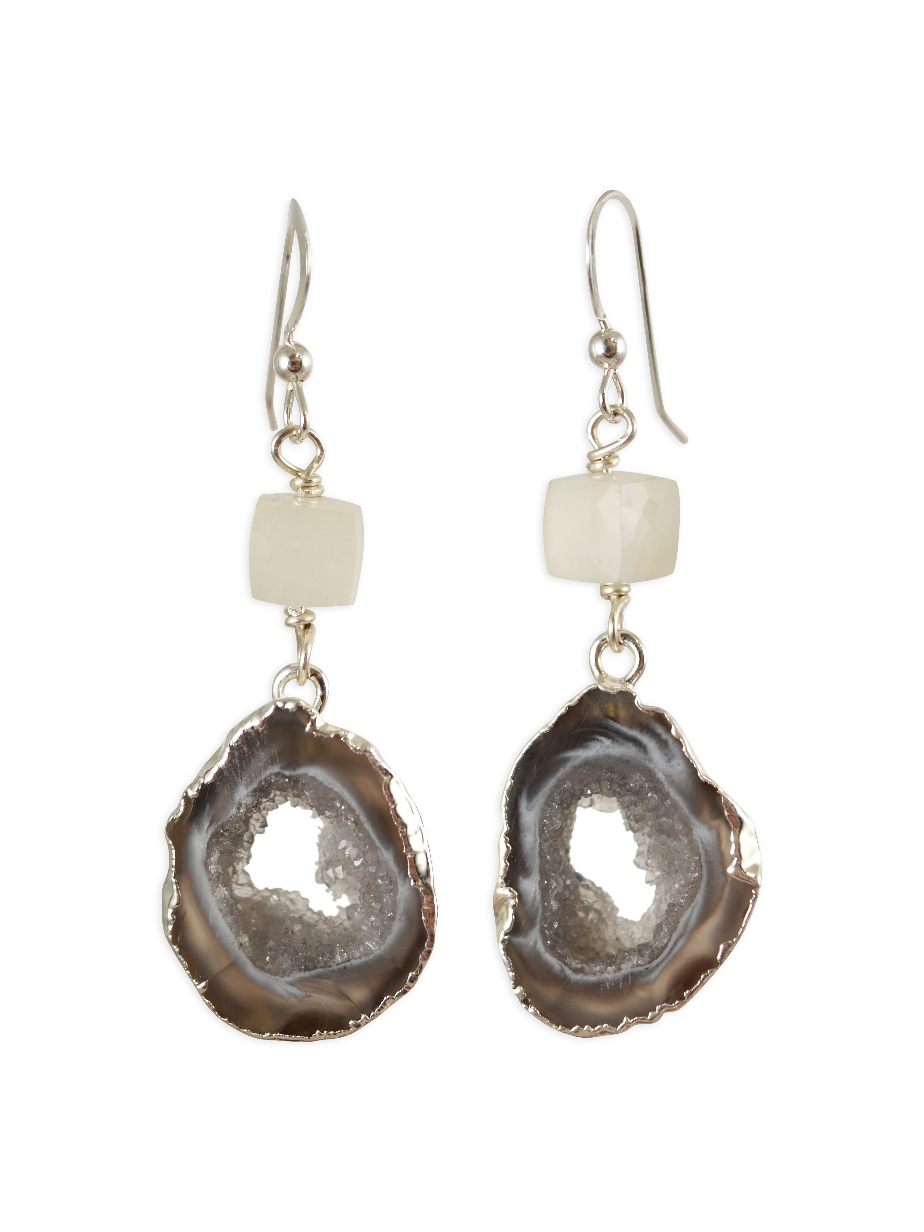 Agate Slice Earrings