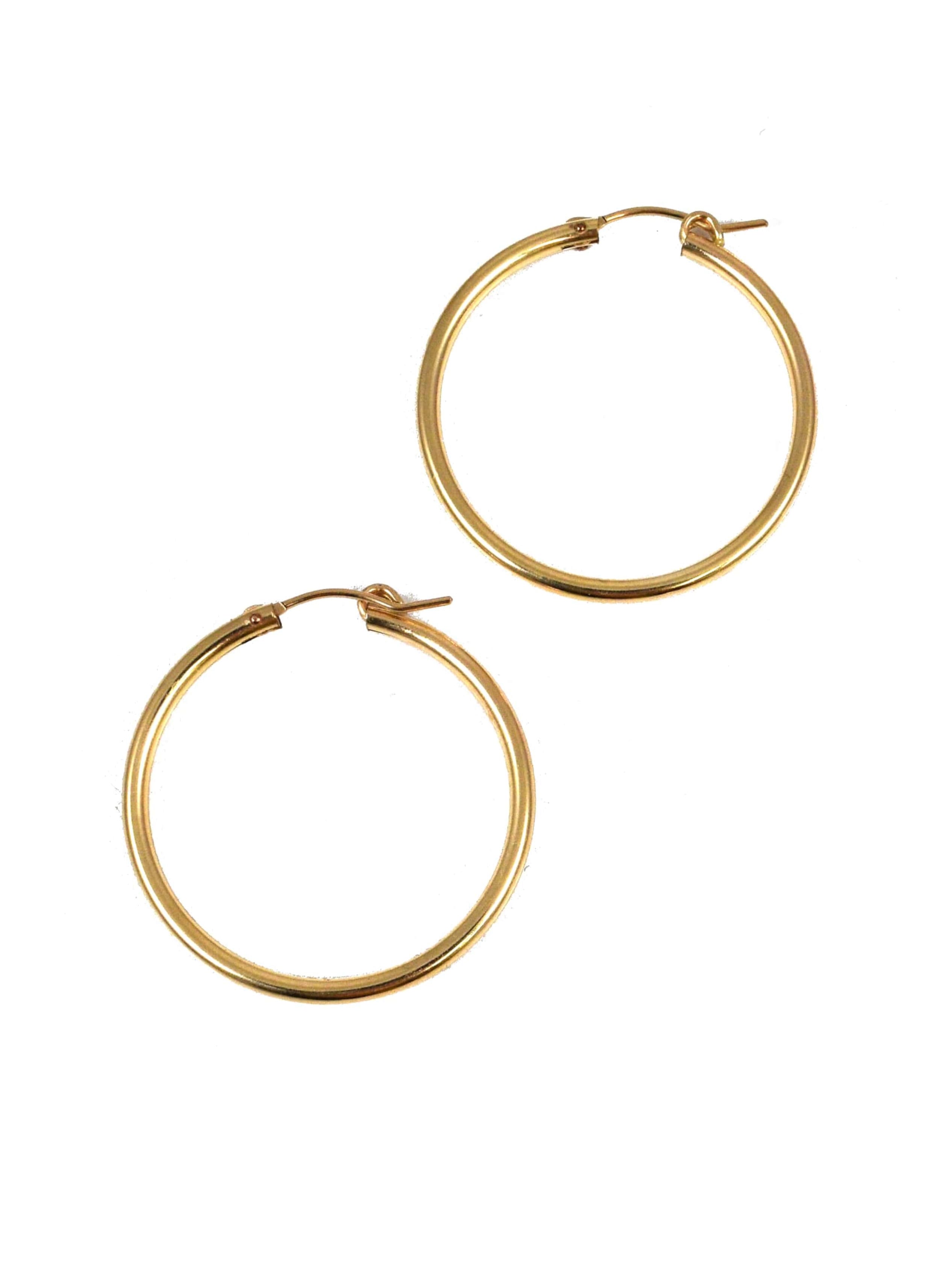 Large Gold Filled Hoops