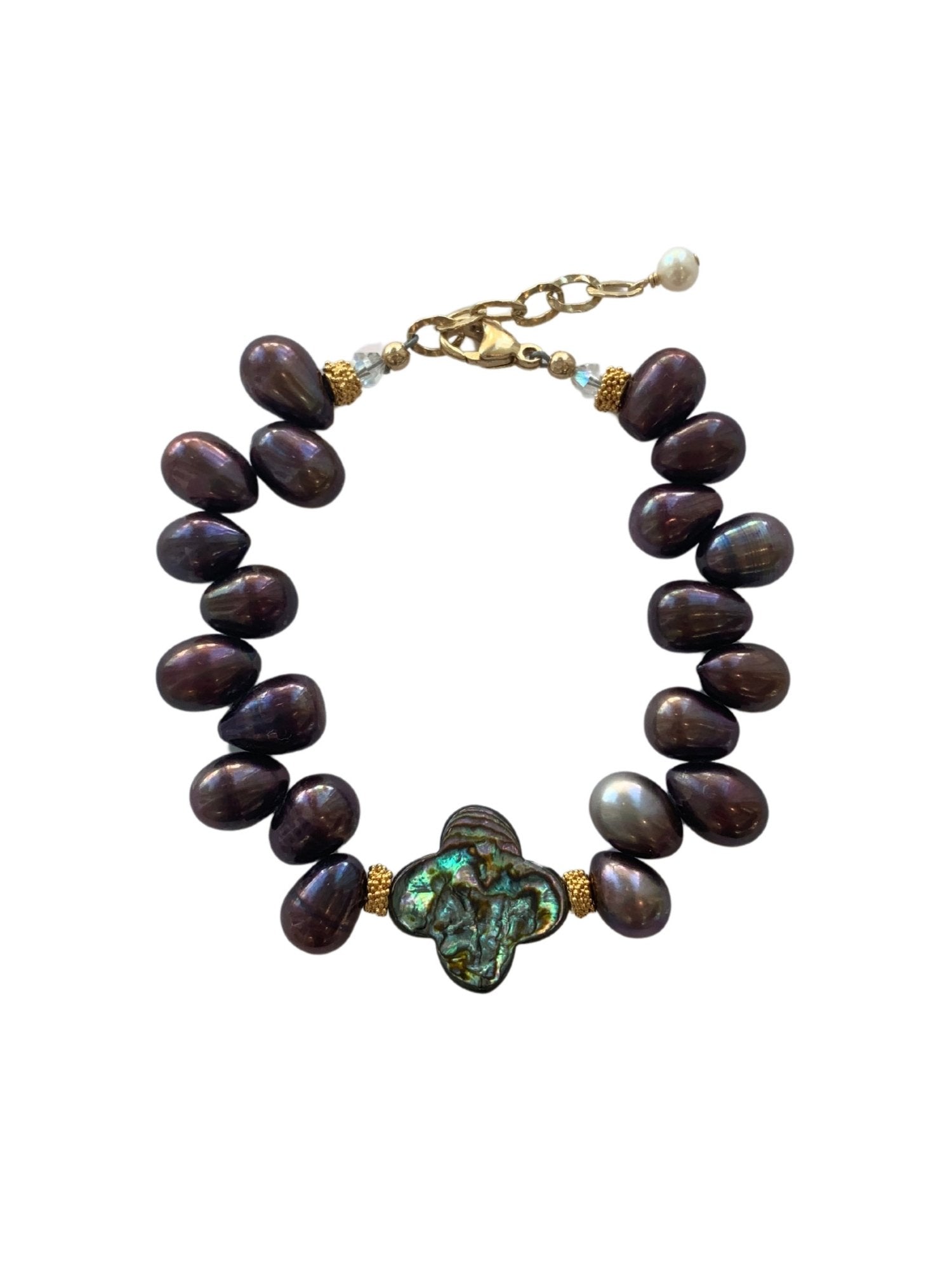 Grace Bracelet with Abalone in Peacock Pearl 