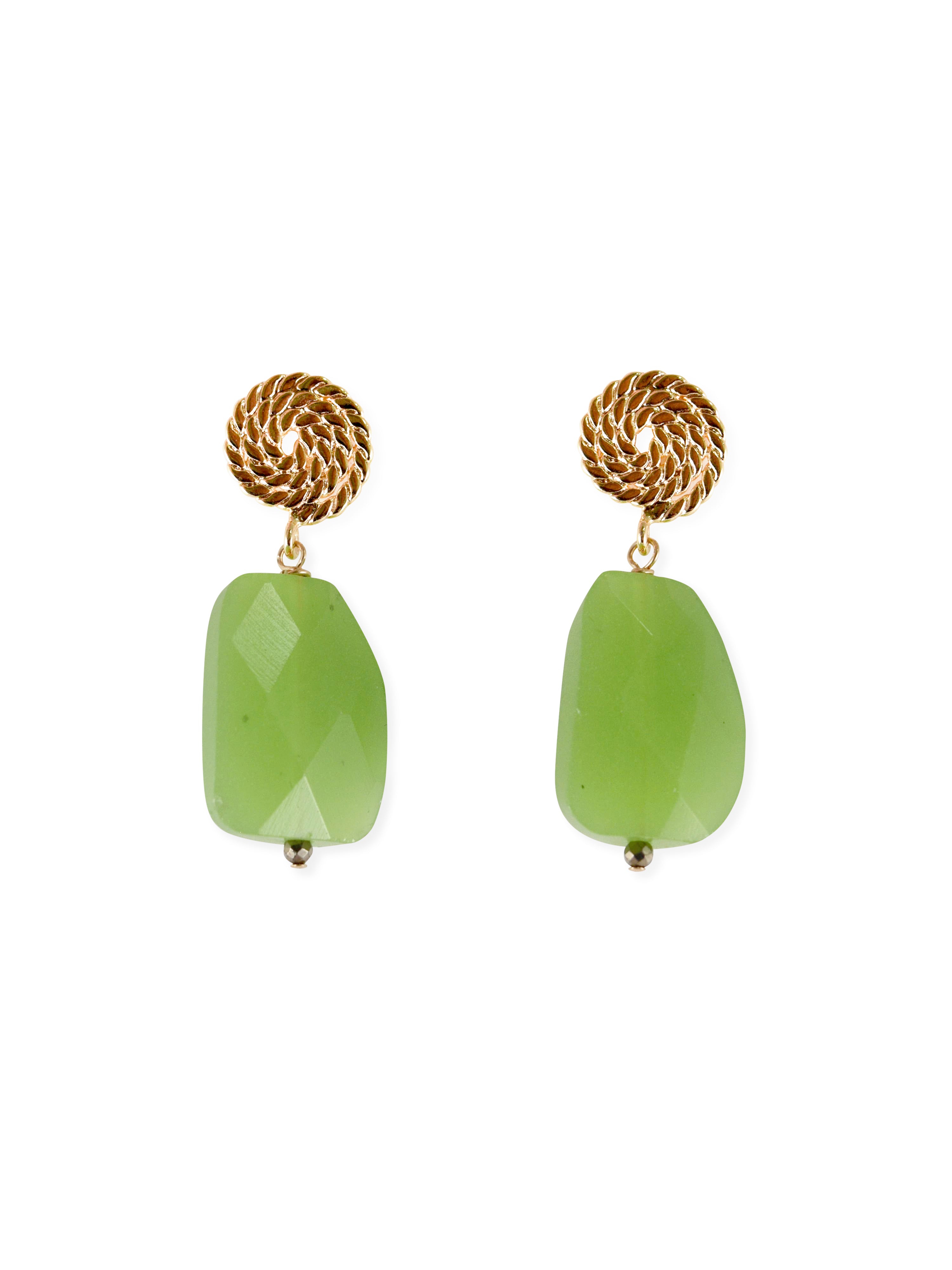 Spartina Earrings in Lime