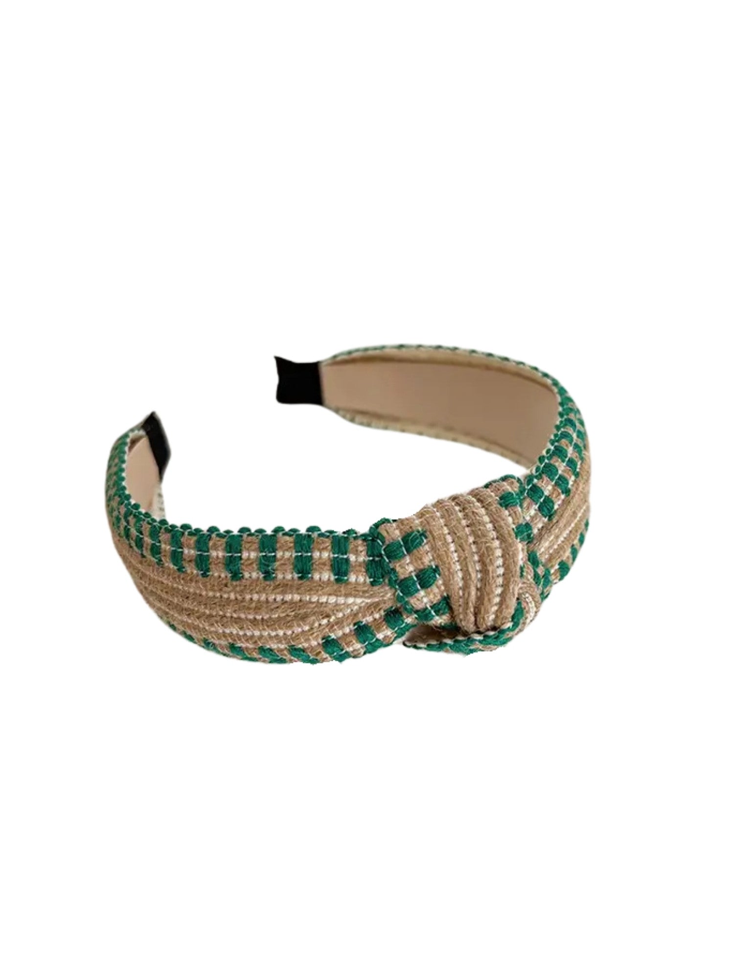 Green Rattan Knot Headband