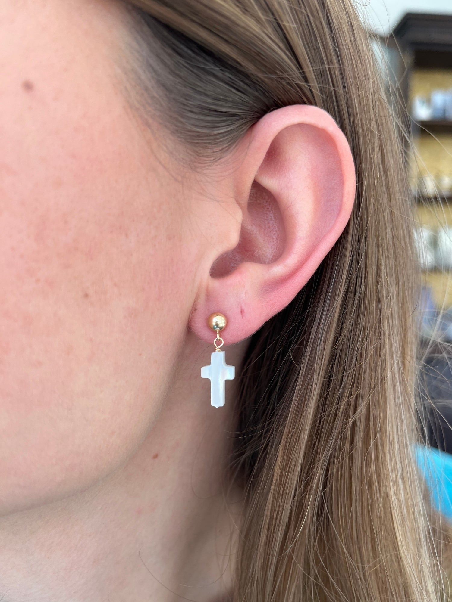 Hope Cross Earrings