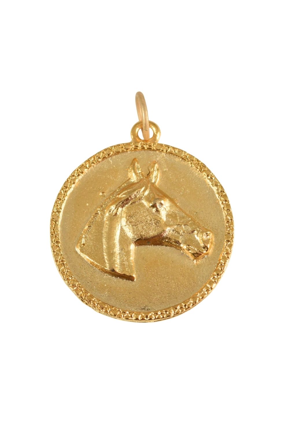 Gold Horse Head Charm