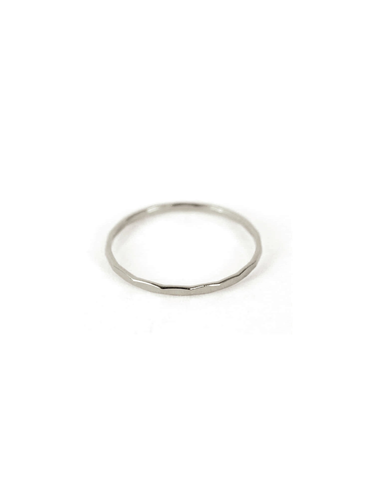 Hunley Hammered Ring in sterling silver