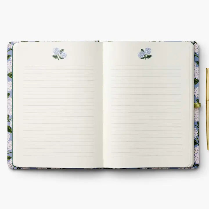 Hydrangea Journal with Pen