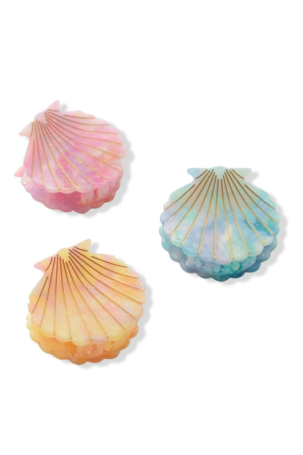 Island Sun Seashell Claw Clip
