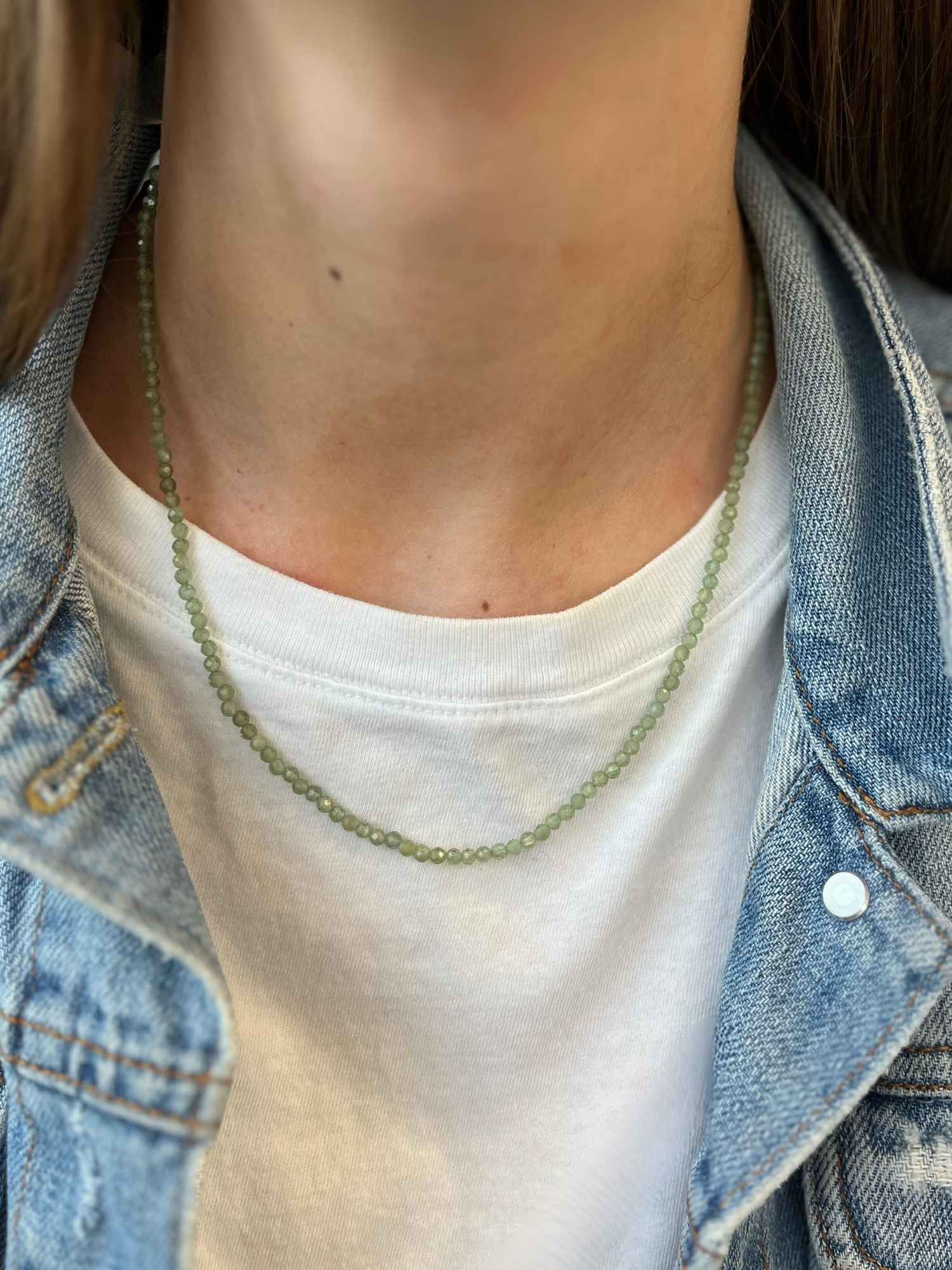 Jade Dainty Beaded Necklace