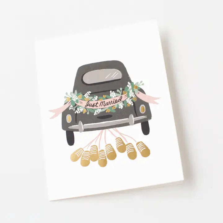 Just Married Getaway Card