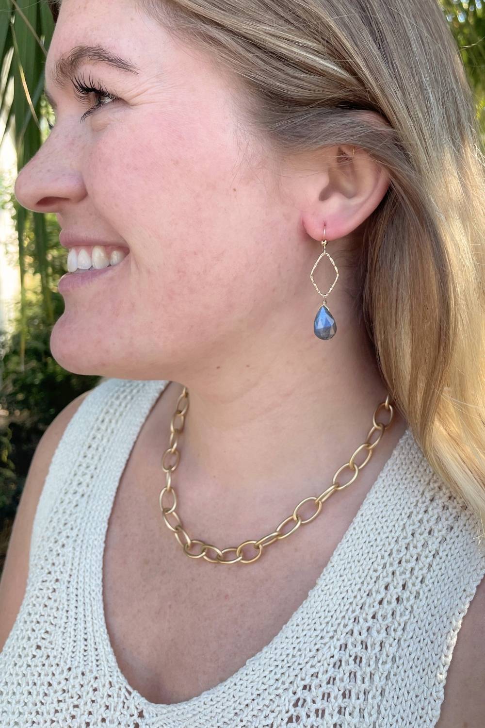 Labradorite Lagoon Earrings