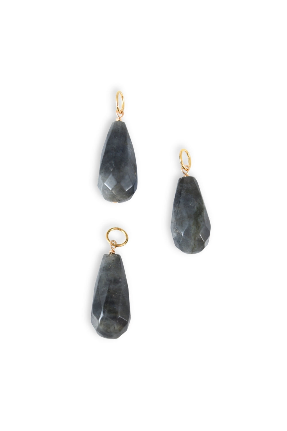 Labradorite Teardrop Charm