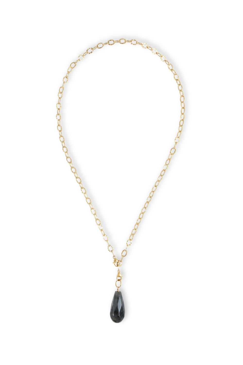 Labradorite Teardrop Charm