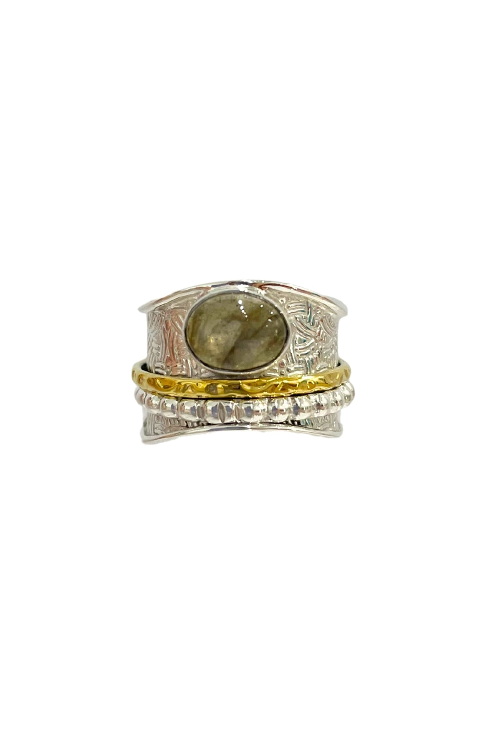 Labradorite Simple Spinner Ring