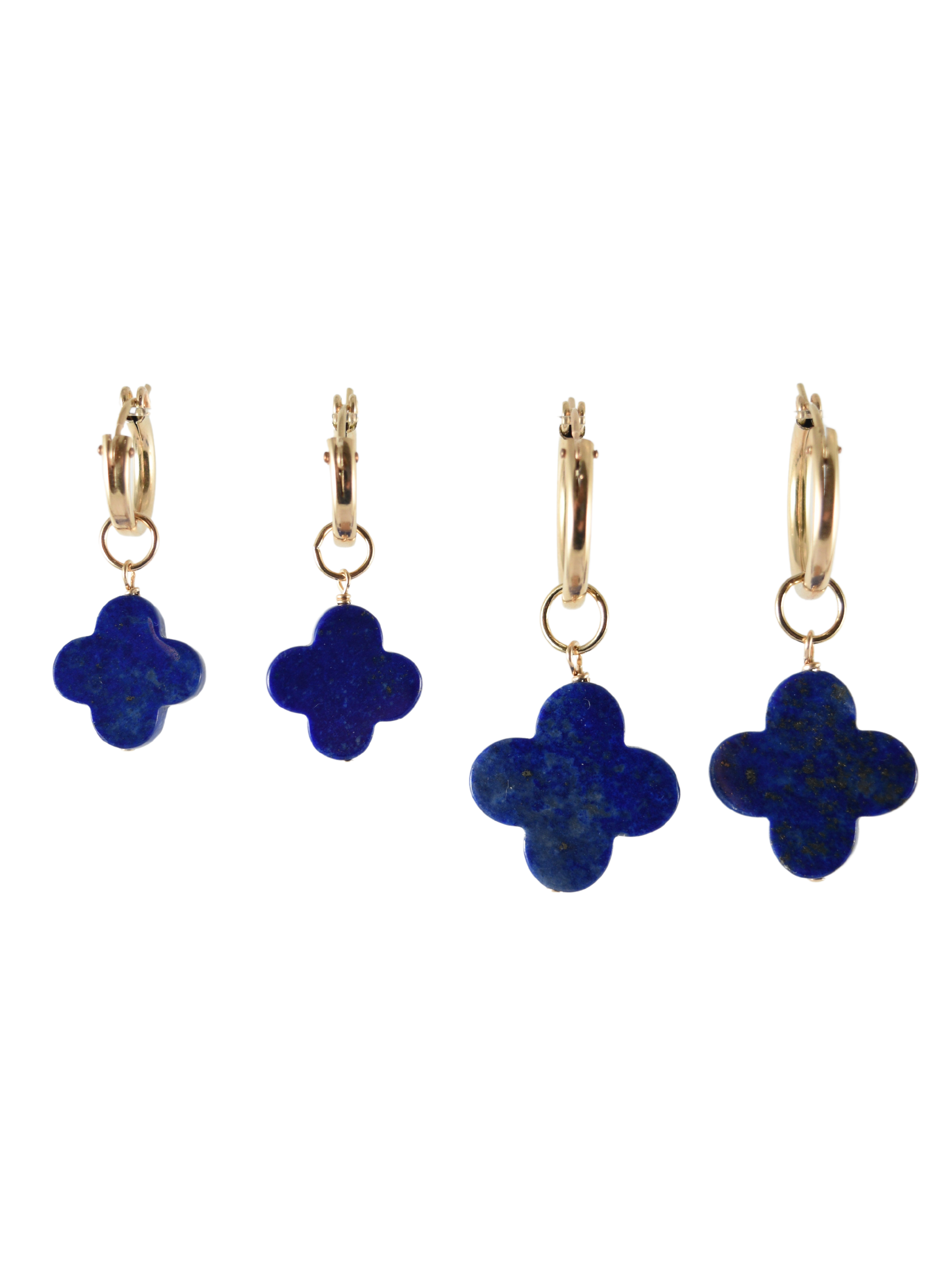 Lapis Lazuli Quatrefoil Charm