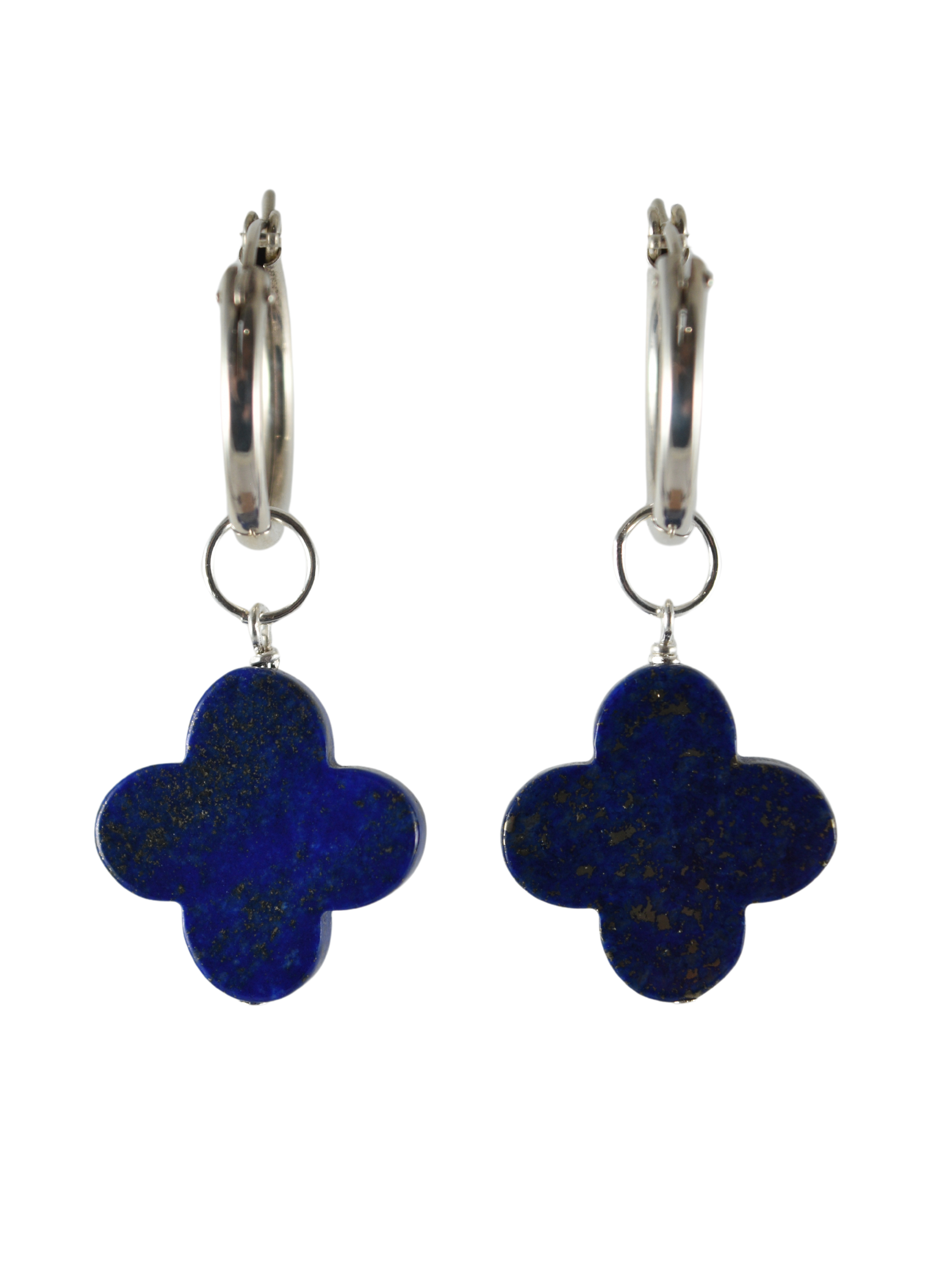 Lapis Lazuli Quatrefoil Charm