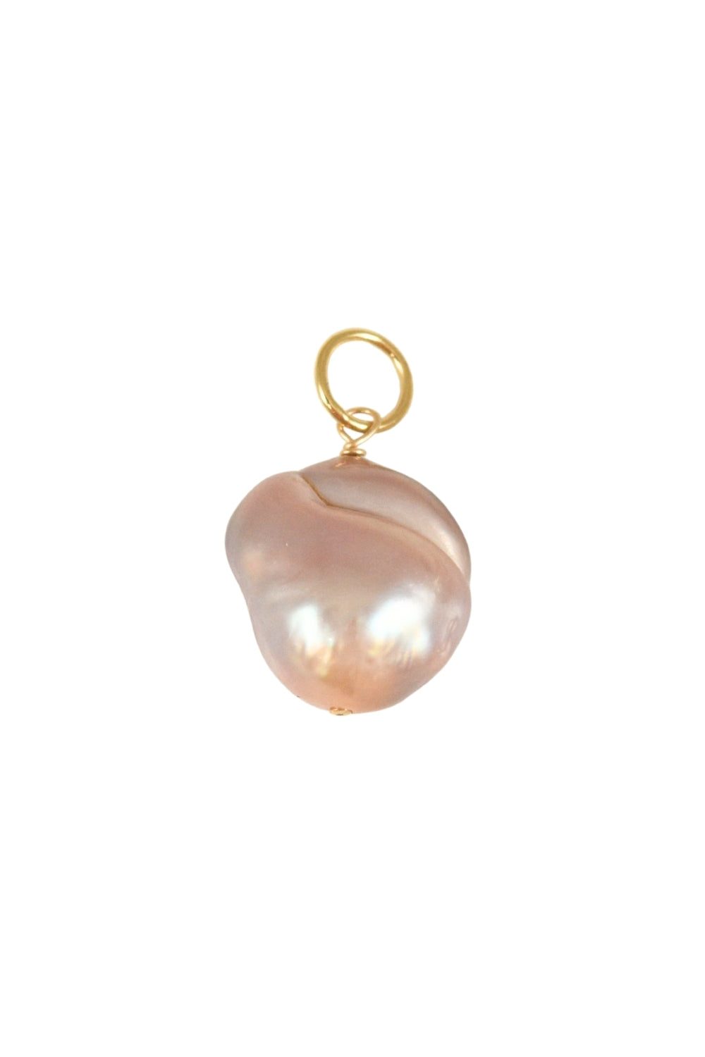 Large Pink Baroque Pearl Charm