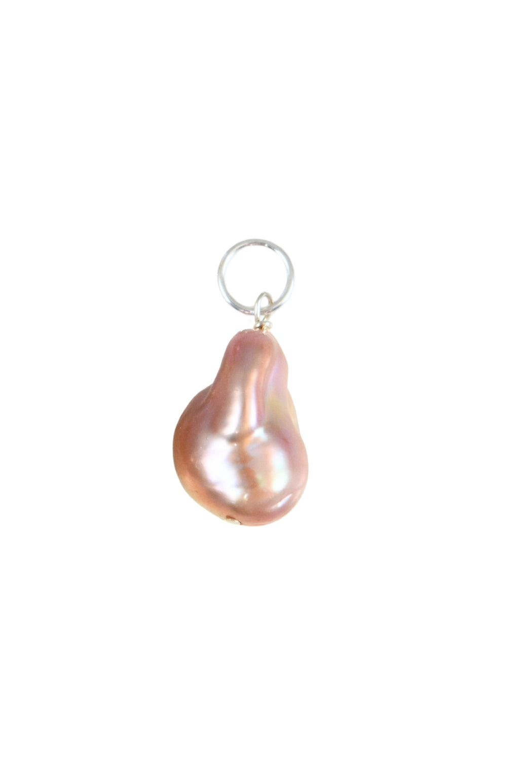 Large Pink Baroque Pearl Charm