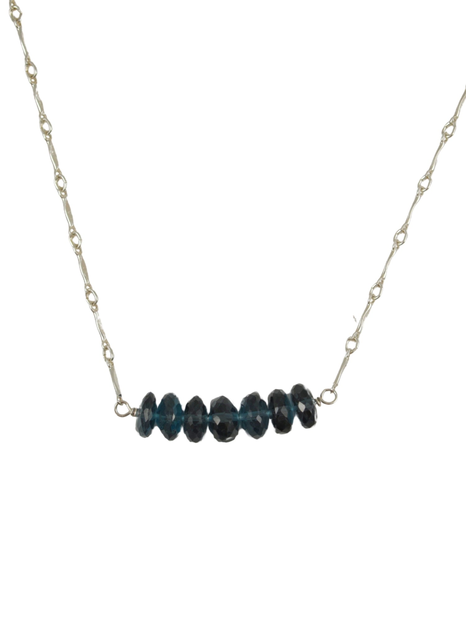 London Blue Topaz Bar Necklace