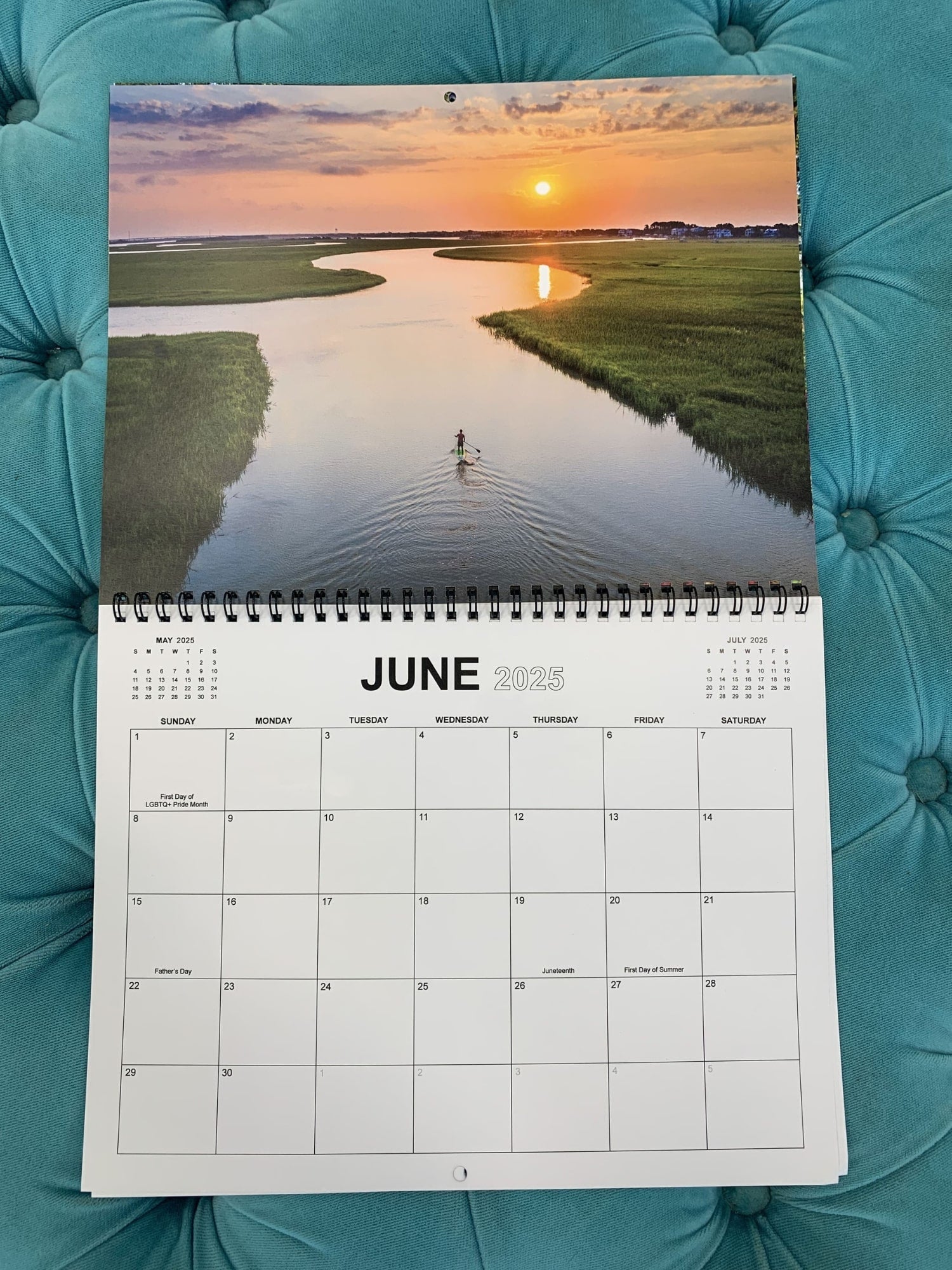 Lowcountry Life 2025 Wall Calendar June