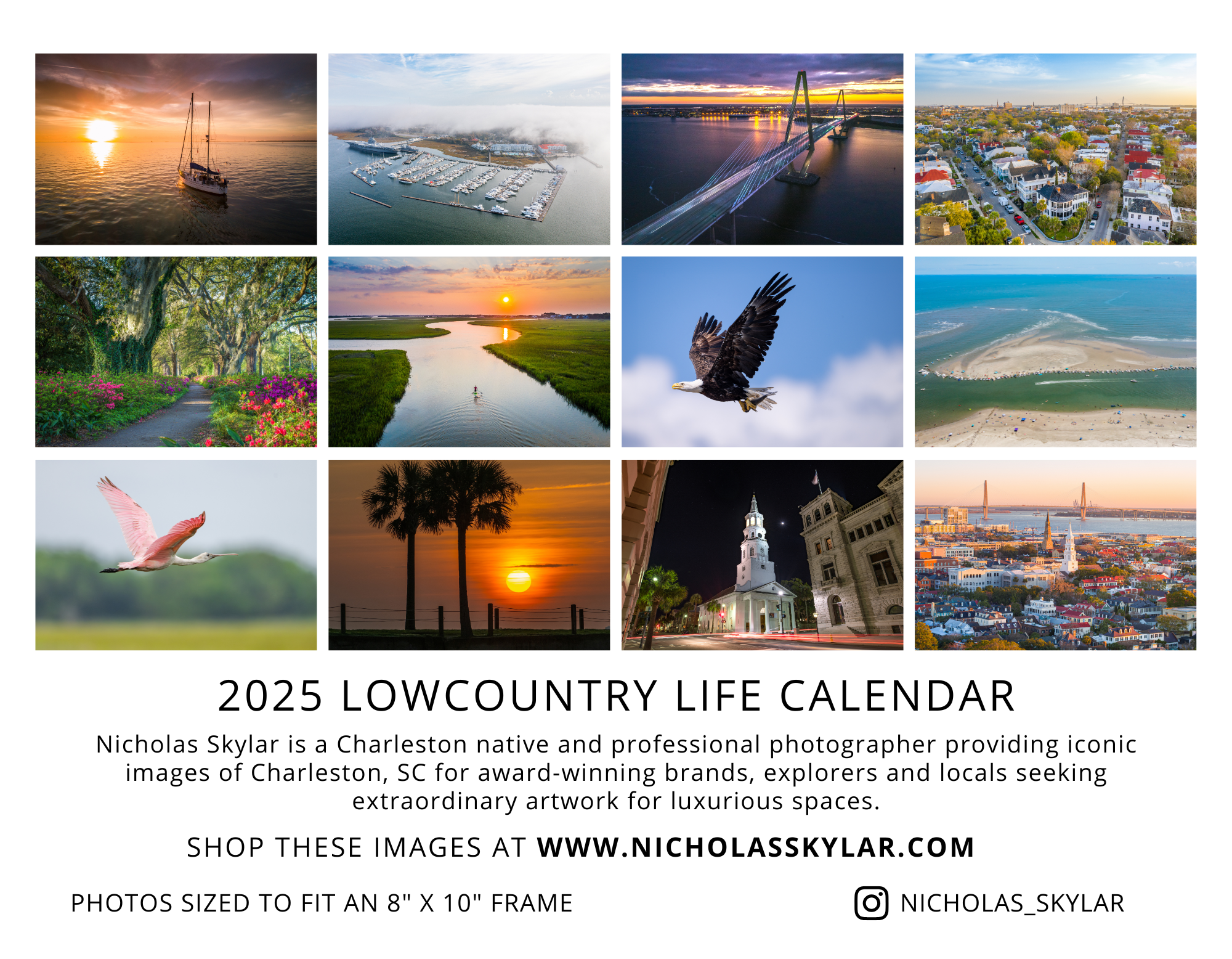 Lowcountry Life 2025 Wall Calendar