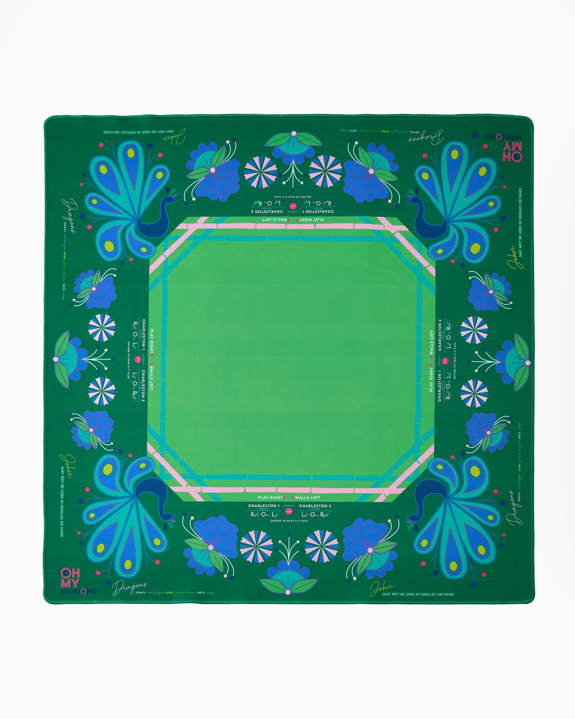 Birdie Green Mahjong Mat