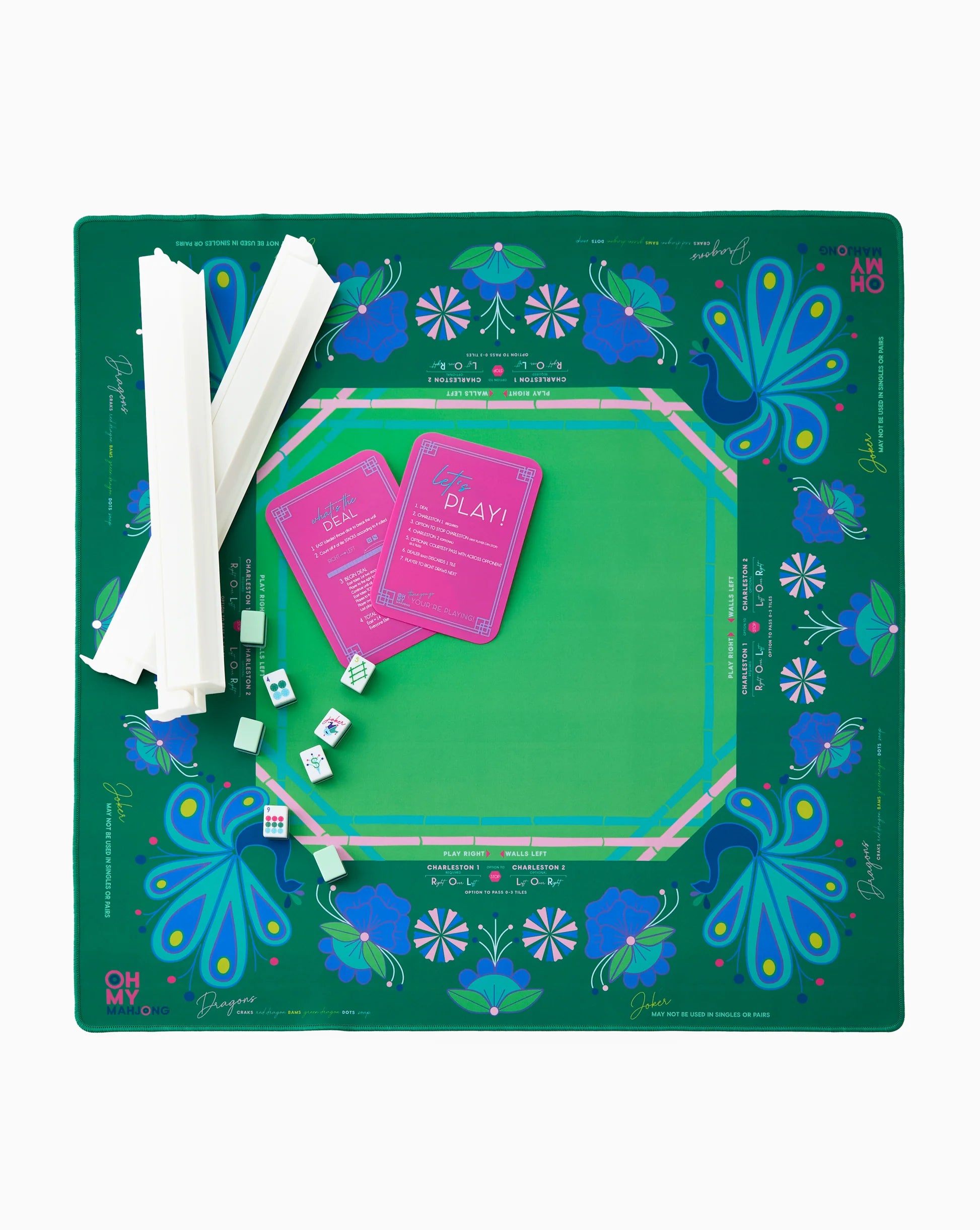 Birdie Green Mahjong Mat