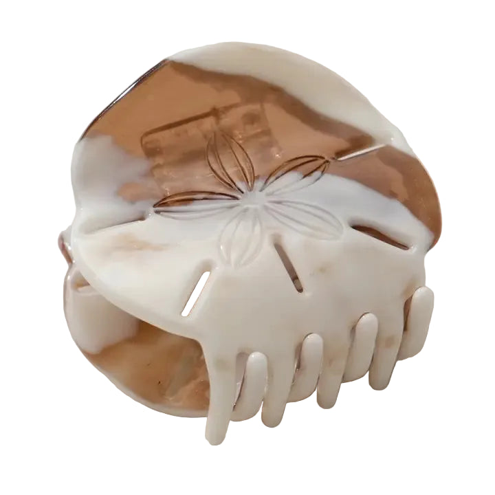 Marbled Sand Dollar Claw Clip