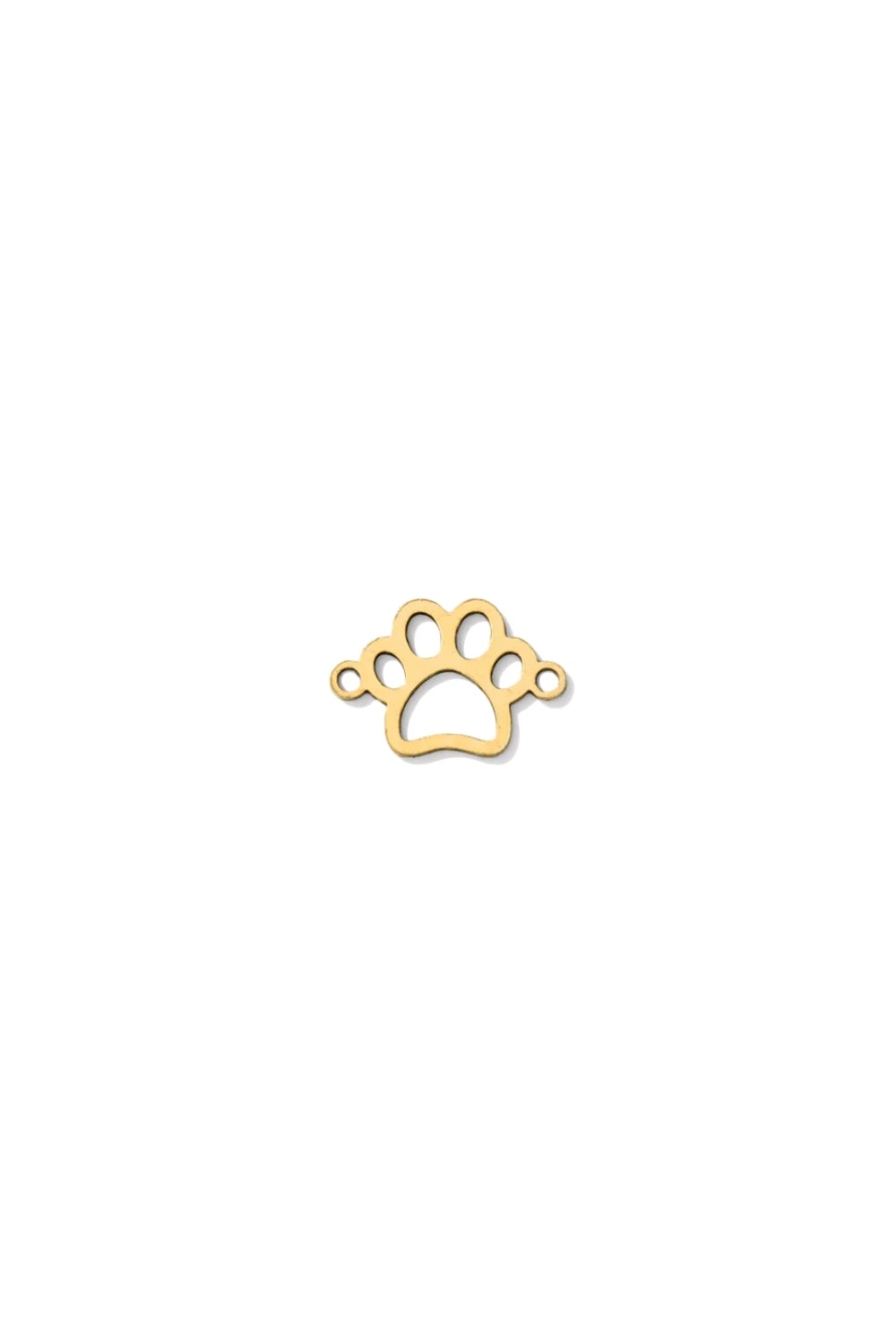 Mini Paw Print Connector Charm