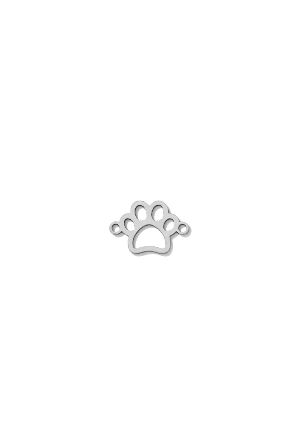 Mini Paw Print Connector Charm