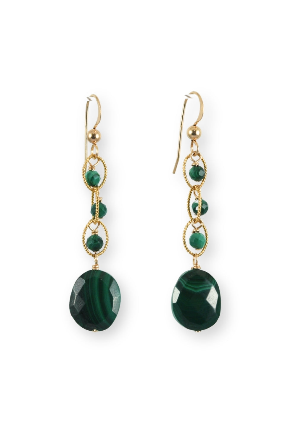 Mia Malachite Earrings