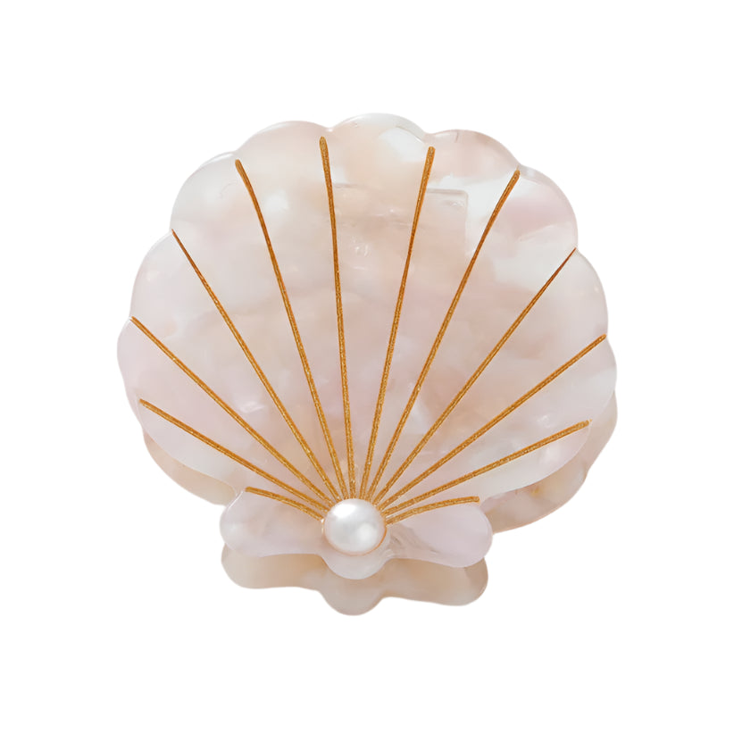 Mini Pearl Scallop Shell Claw Clip 