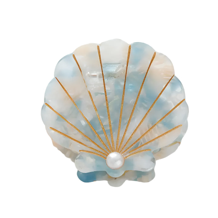 Mini Pearl Scallop Shell Claw Clip 