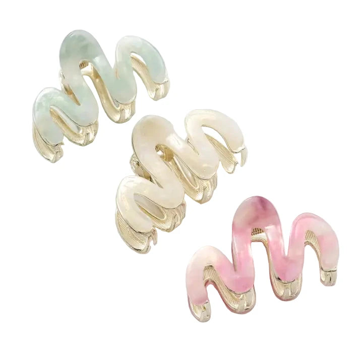 Mini Wave Claw Clip