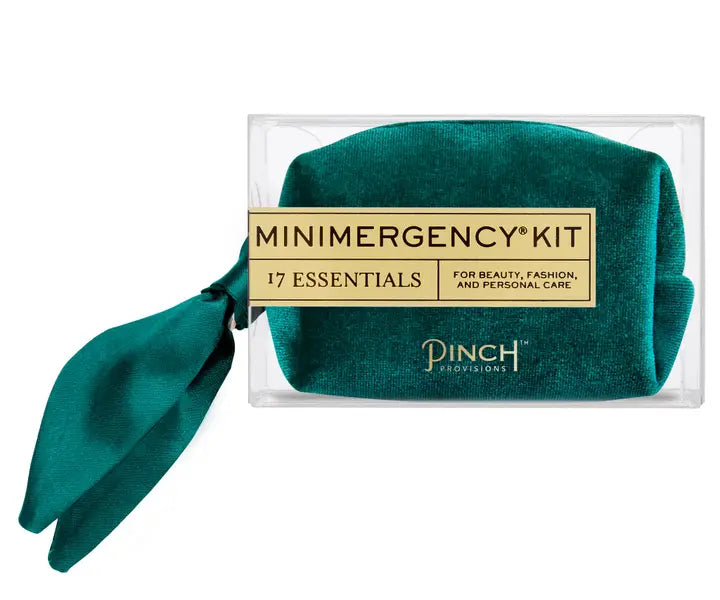 Velvet Scarf Minimergency Kit in Pine