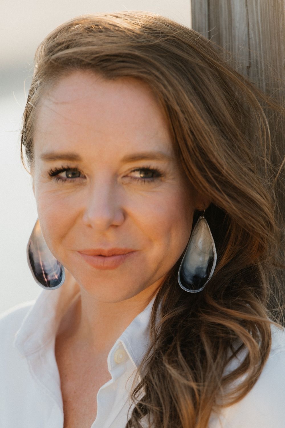 Mussel Earrings in Sterling Silver