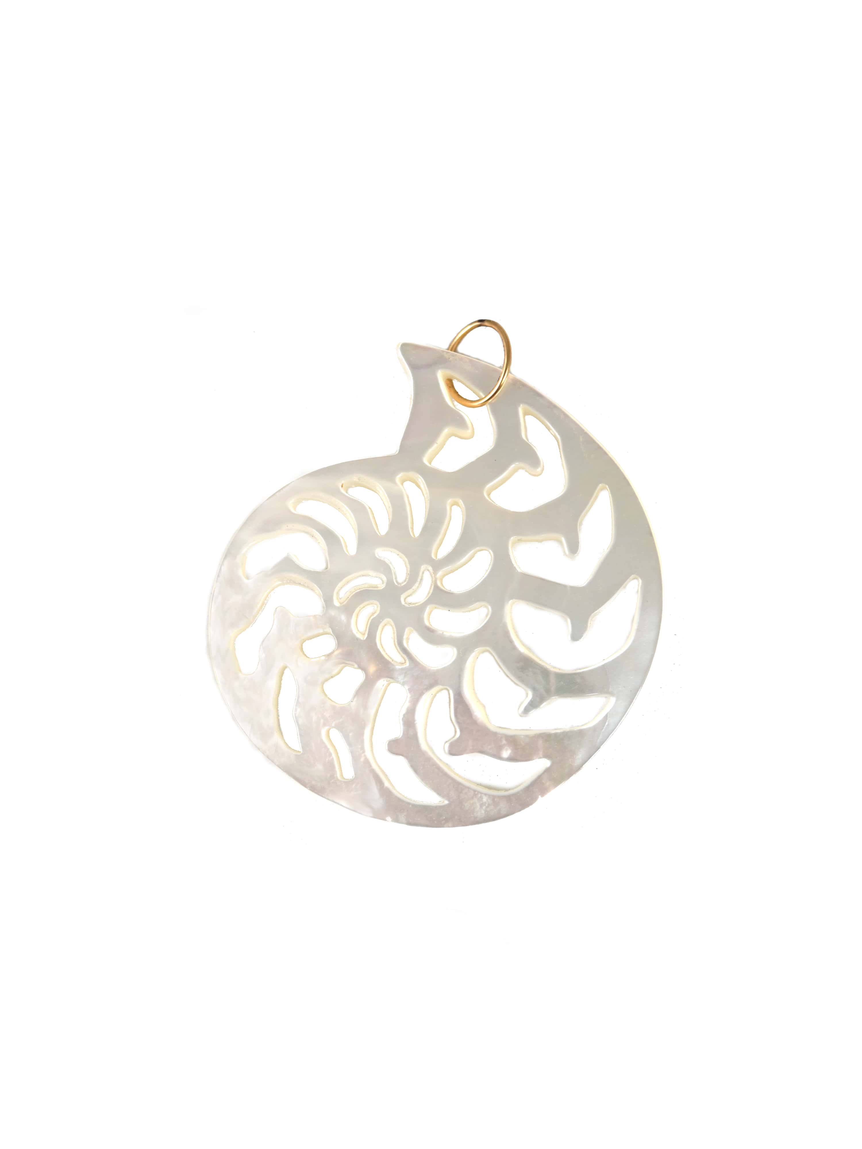 Nautilus Mother of Pearl Charm