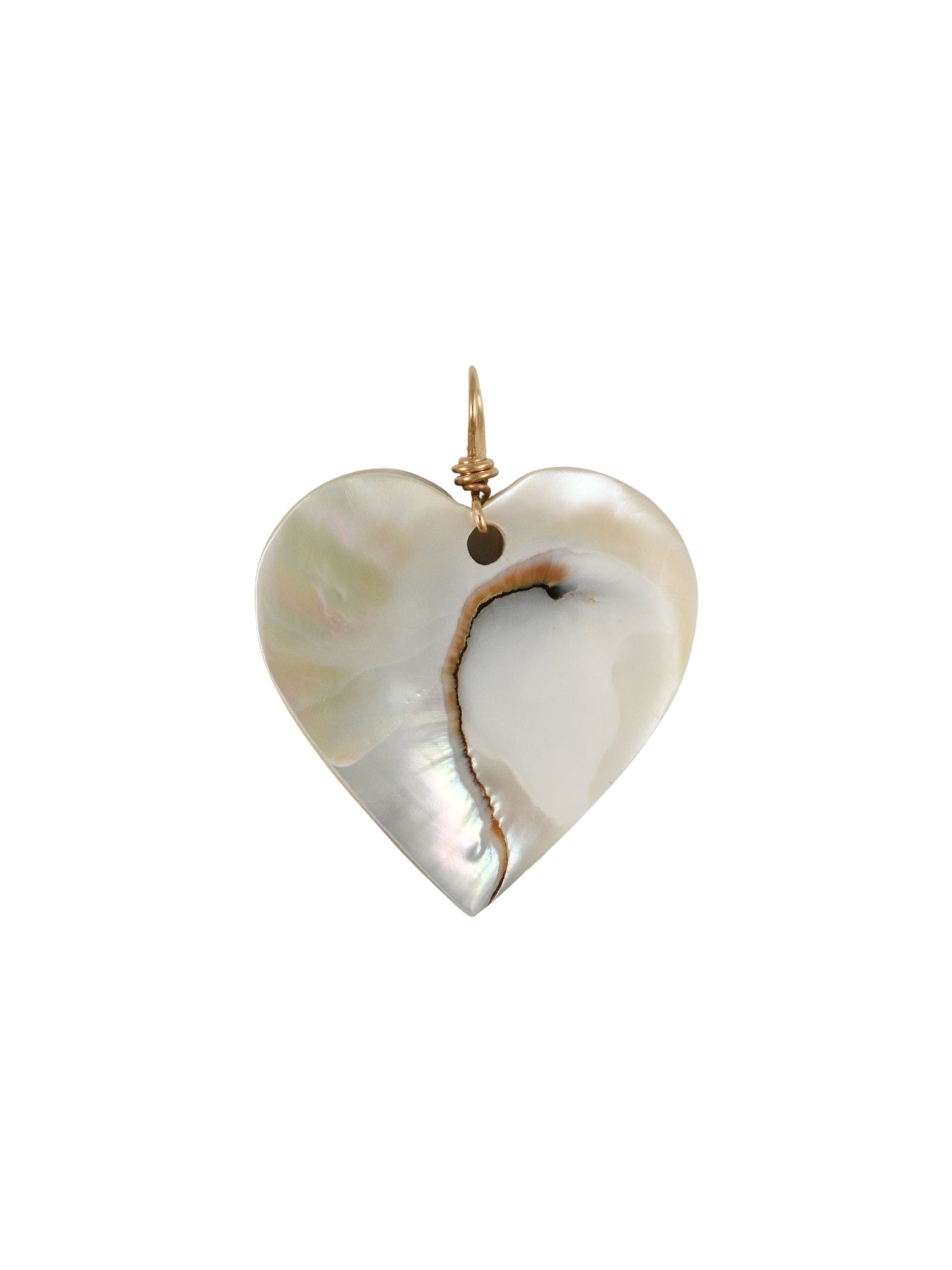 Large Nautilus Heart Charm