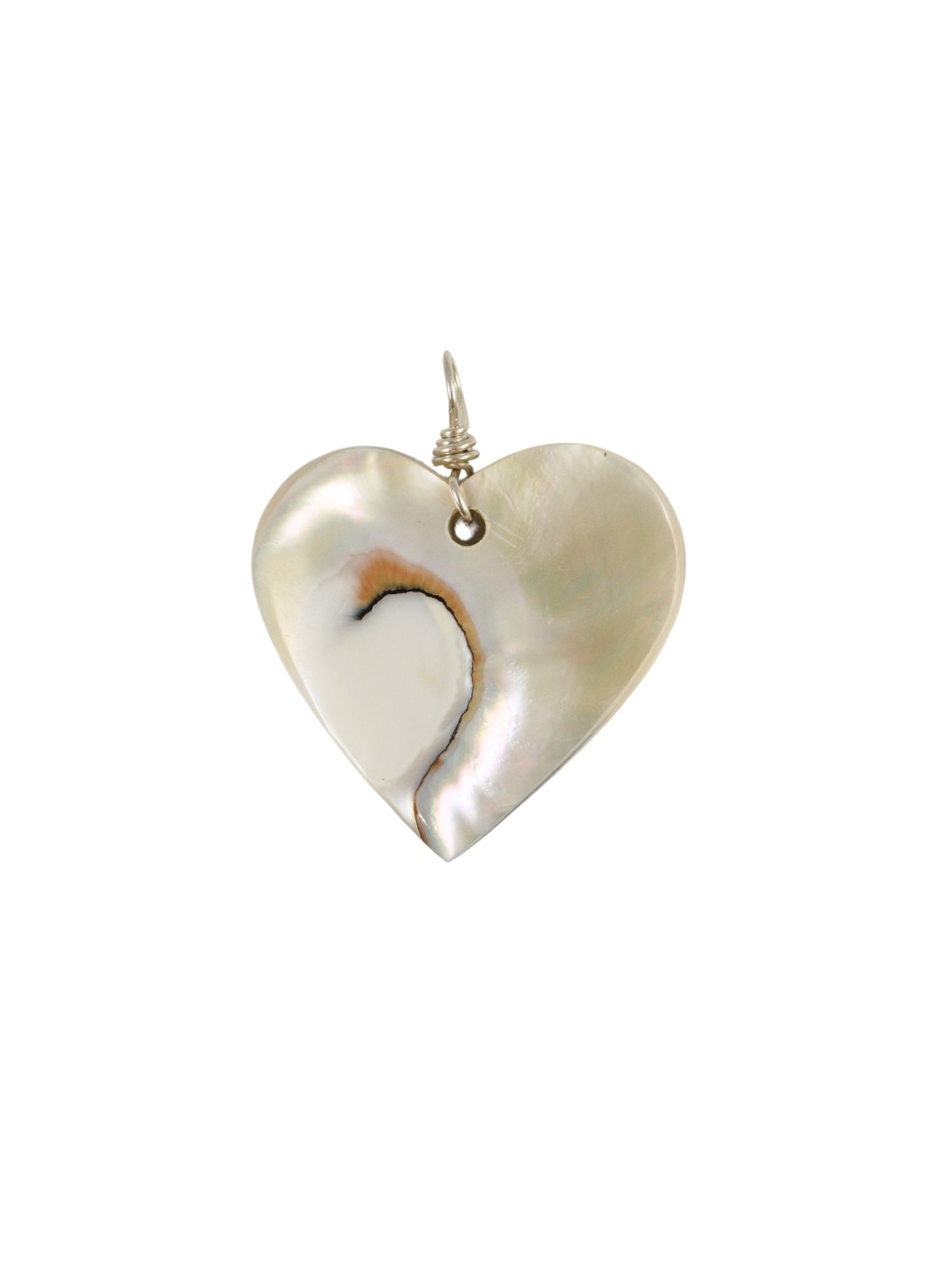 Large Nautilus Heart Charm