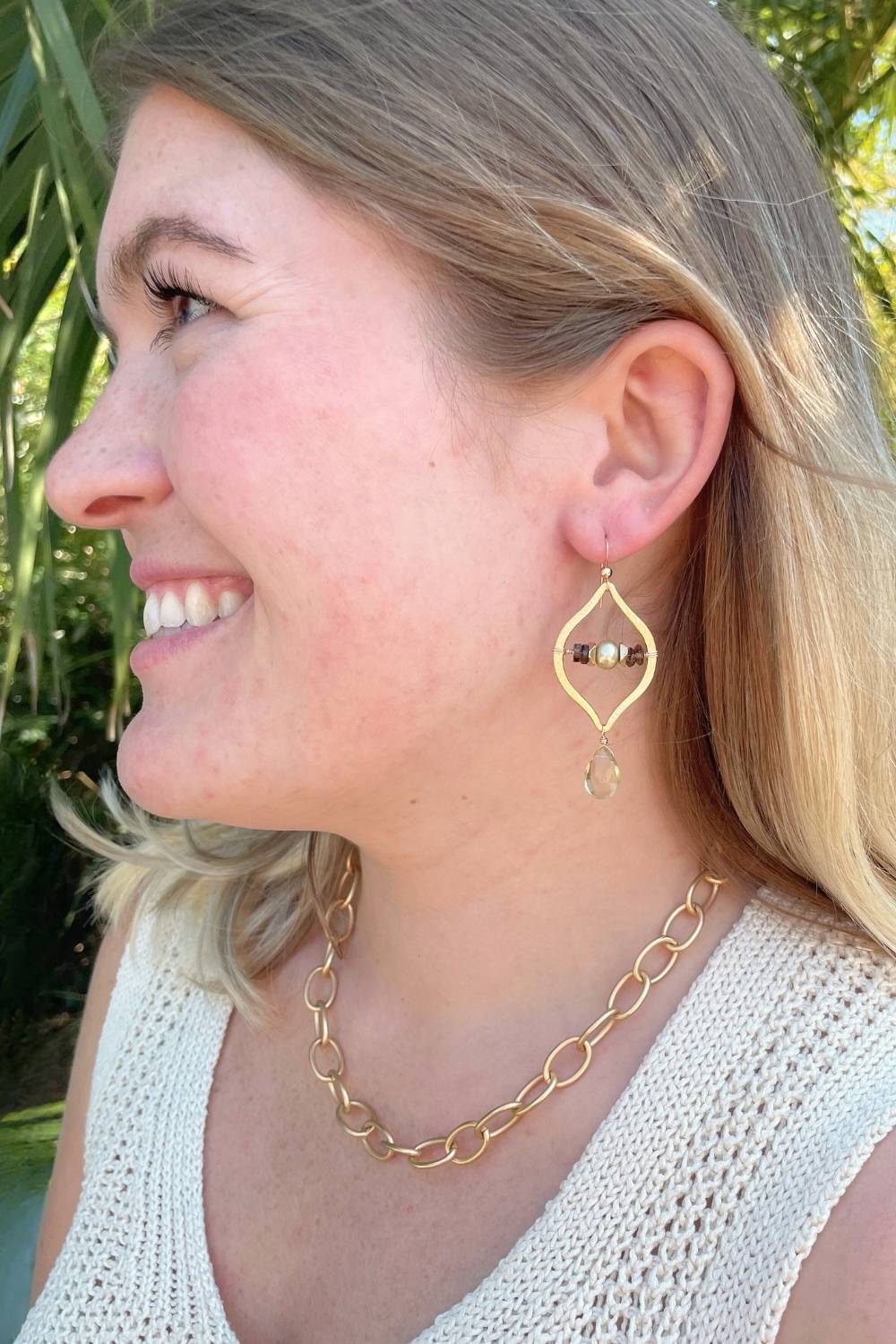 Oasis Earrings in Citrine