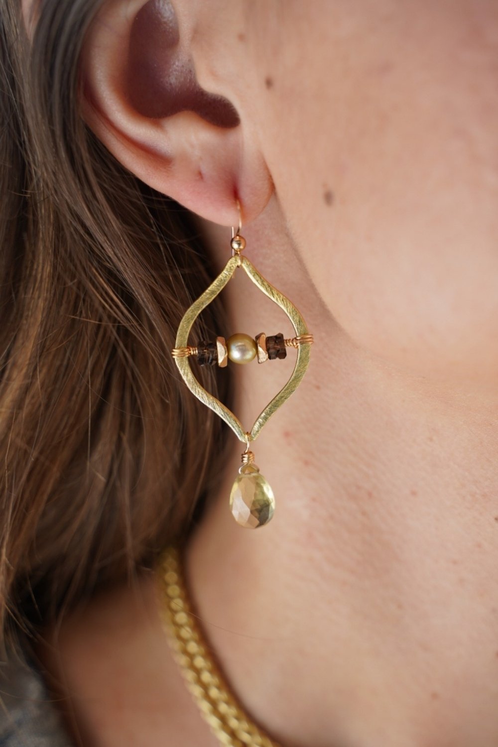 Oasis Earrings in Citrine