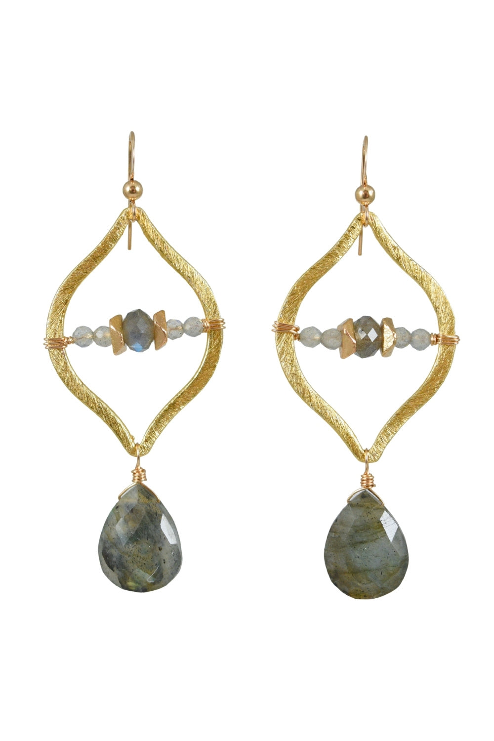 Oasis Earrings in Labradorite