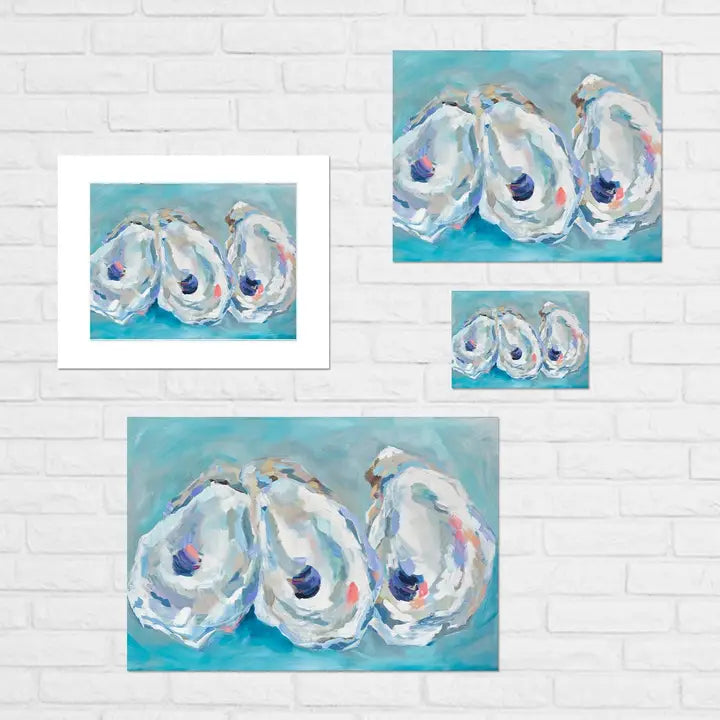 Oyster Shells in Turquoise