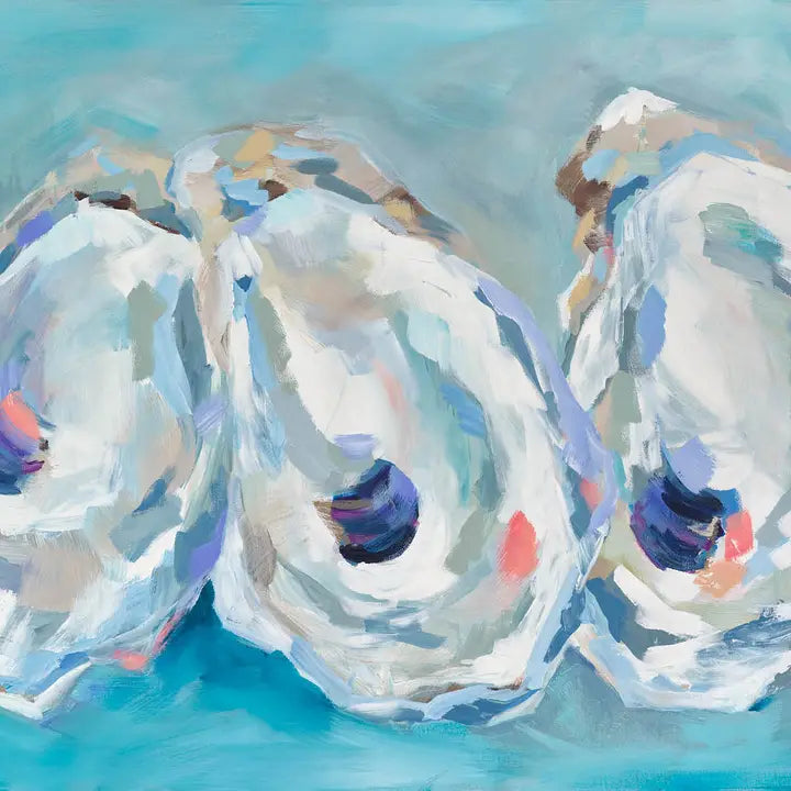 Oyster Shells in Turquoise