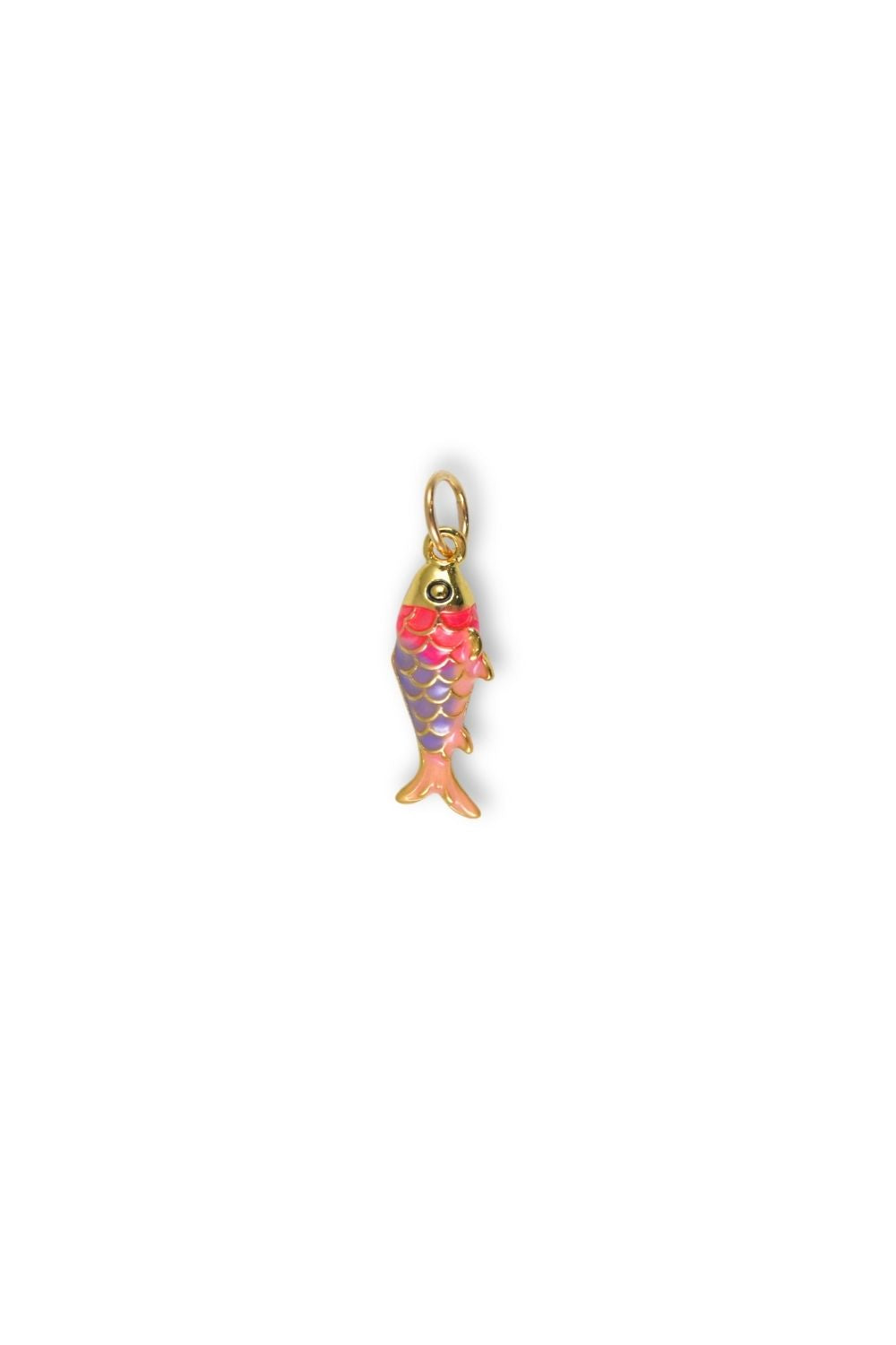 small fish charm in pink