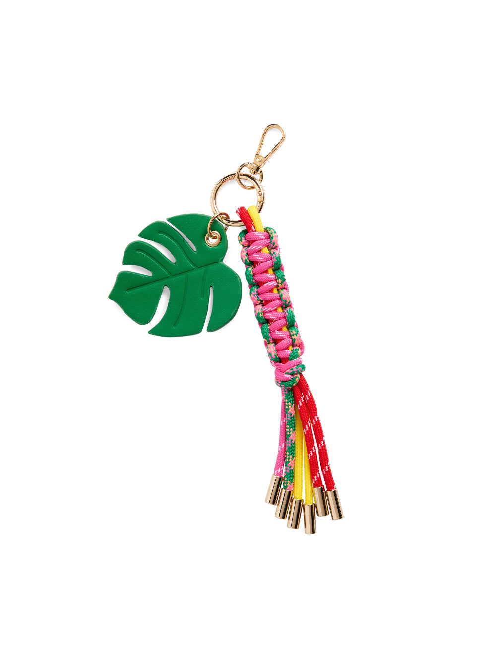 palm leaf bag charm