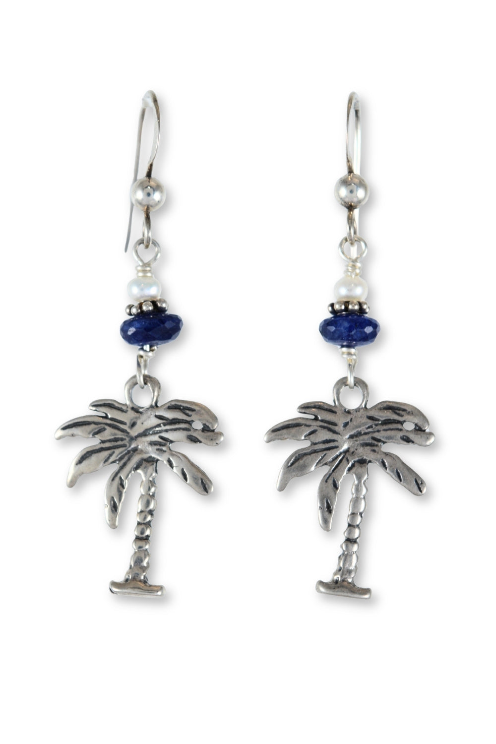 Palmetto Sapphire Earrings