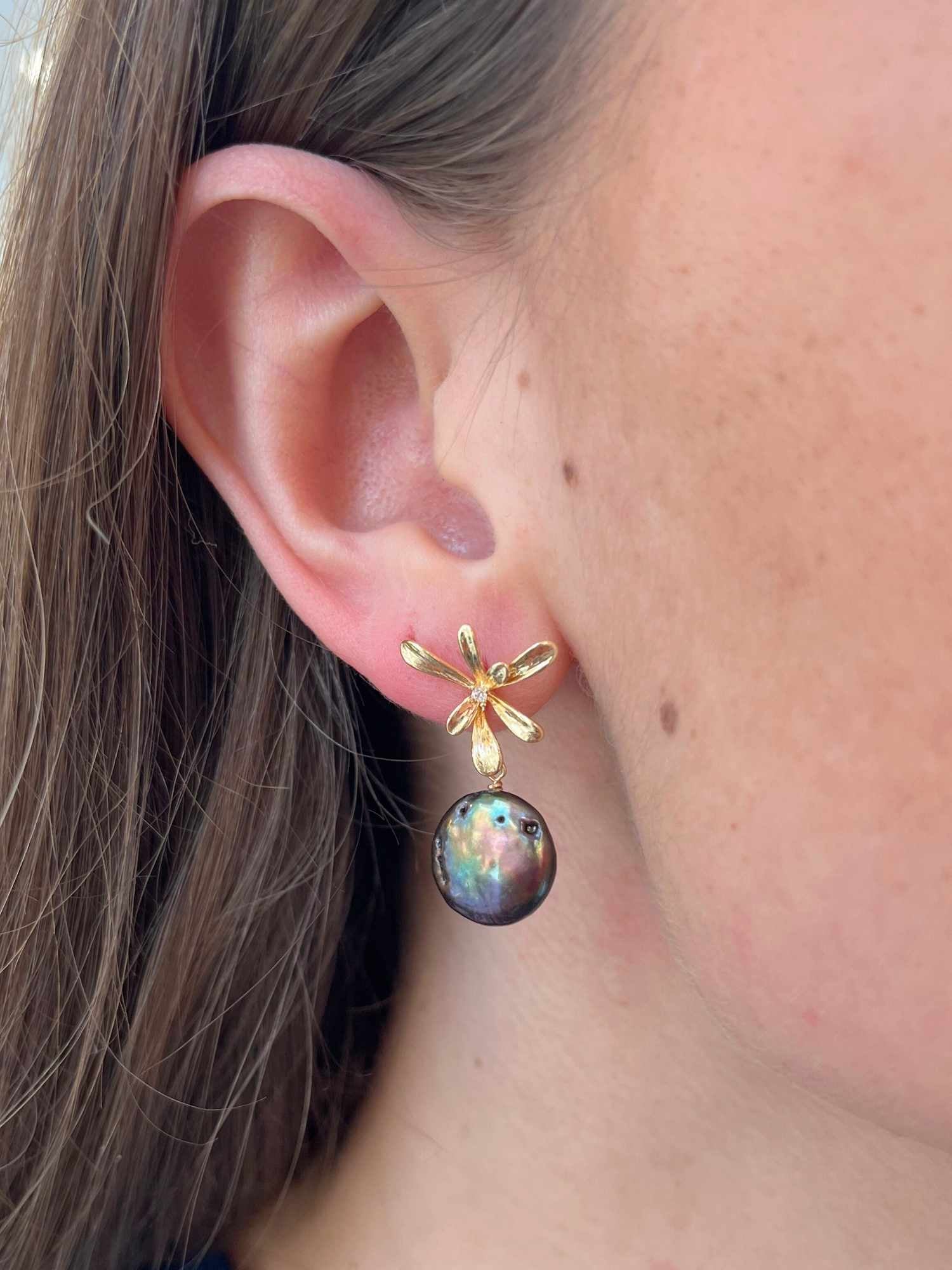 Peacock Bloom Earrings